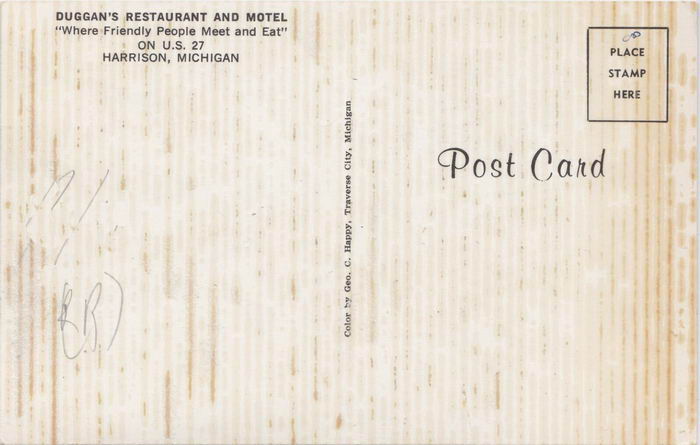Duggans Restaurant & Motel - Old Postcard (newer photo)